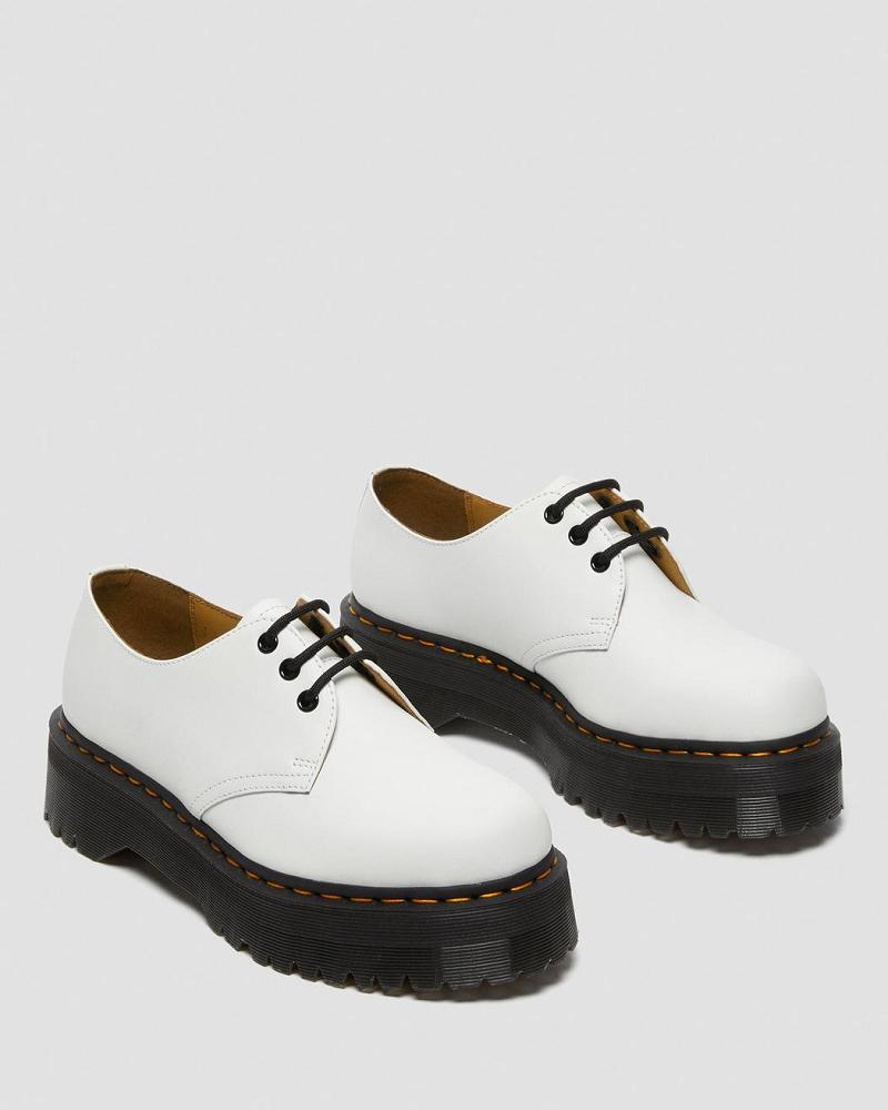 Dr Martens 1461 Smooth Leren Platform Schoenen Heren Wit | NL 194QMA